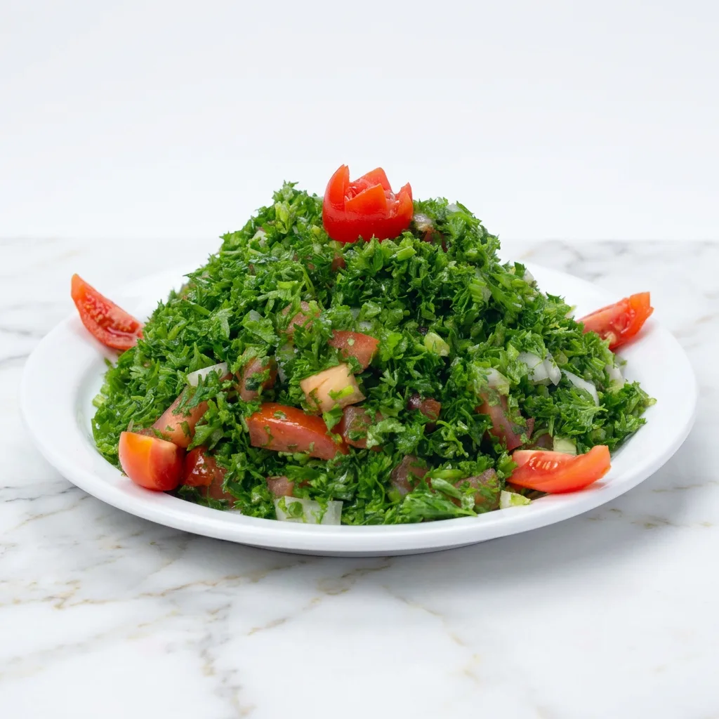 Tabouleh salad Ottawa with fresh parsley, tomatoes, bulgur and lemon dressing